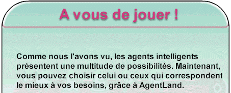 A vous de jouer !